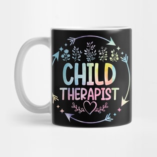 Child Therapist cute floral watercolor Mug